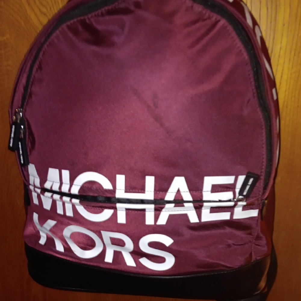 Michael Kors Maroon Backpack - image 1